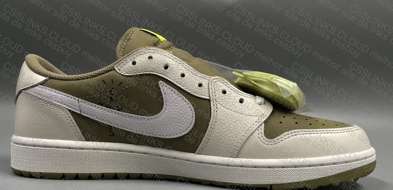 AJ1 LOW REVERSE GOLF TRAVIS SCOTT "OLIVE" 7