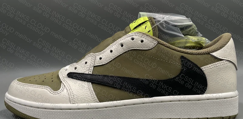 AJ1 LOW REVERSE GOLF TRAVIS SCOTT "OLIVE" 8