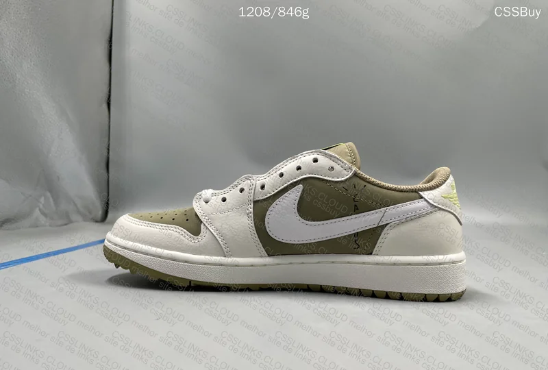 AJ1 LOW REVERSE GOLF TRAVIS SCOTT "OLIVE" 7