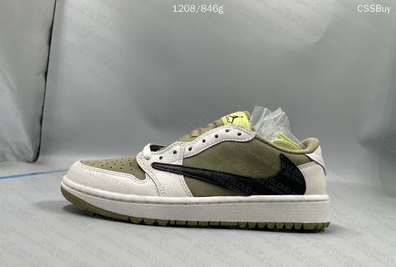 AJ1 LOW REVERSE GOLF TRAVIS SCOTT "OLIVE" 9