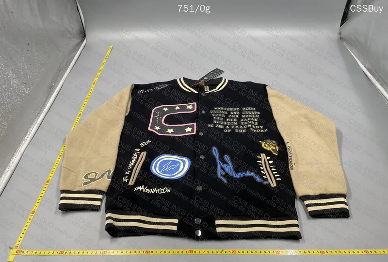 CACTUS JACK FOR FRAGMENT MANIFEST LETTERMAN JACKET