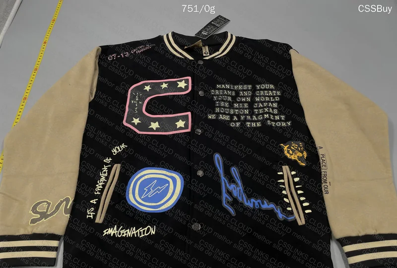 CACTUS JACK FOR FRAGMENT MANIFEST LETTERMAN JACKET 2
