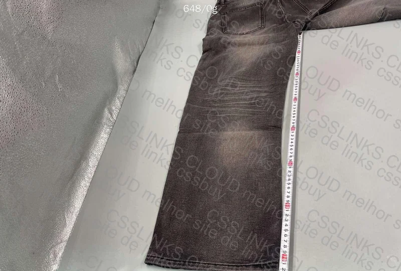 Black Baggy Jeans (with Measurements) 4