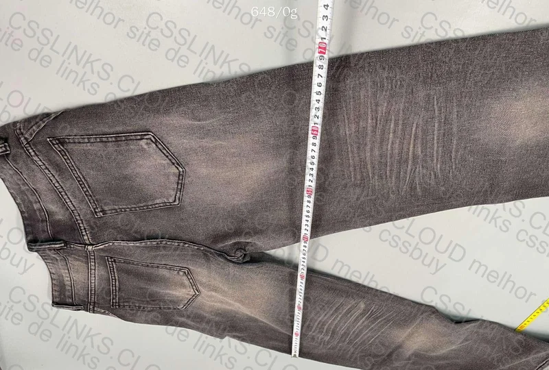 Black Baggy Jeans (with Measurements) 6