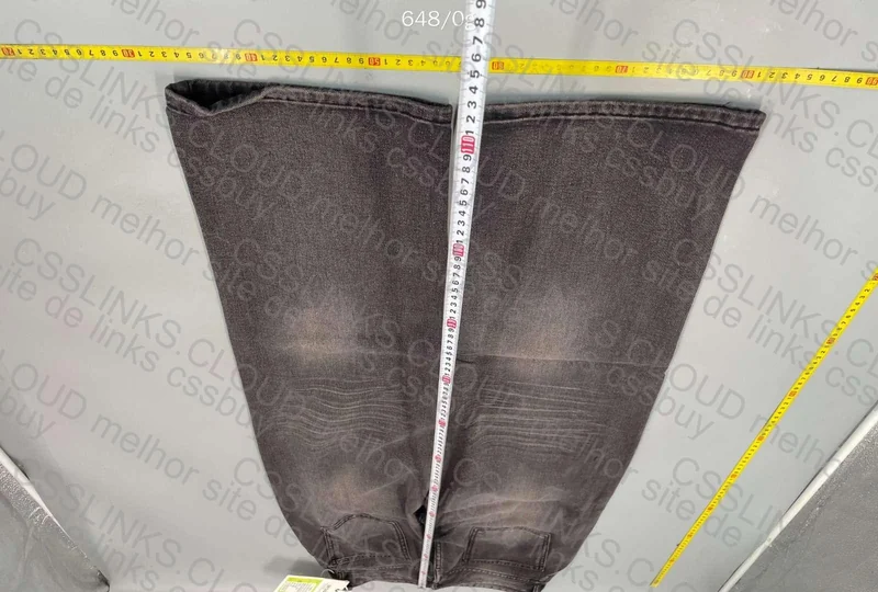Black Baggy Jeans (with Measurements) 7