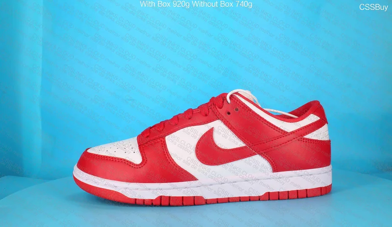 Dunk Low Red White 3