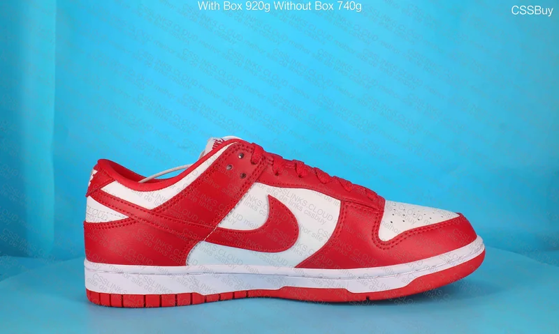 Dunk Low Red White 5