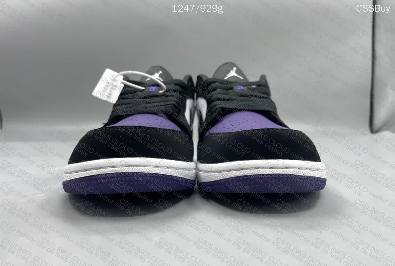 Jordan 1 low court purple 3