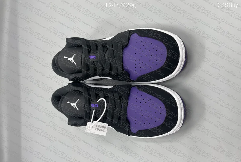 Jordan 1 low court purple 4