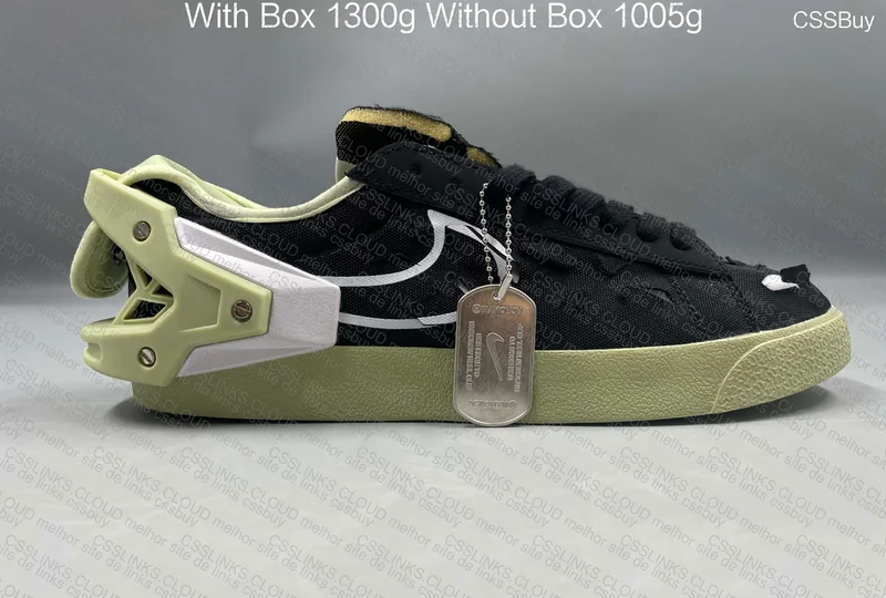 NIKE BLAZER LOW / ACRONYM - Lime Green