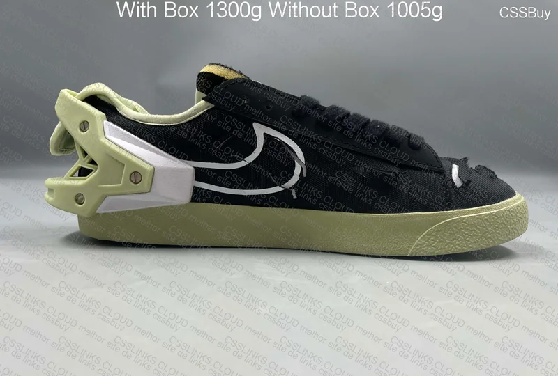 NIKE BLAZER LOW / ACRONYM - Lime Green 3