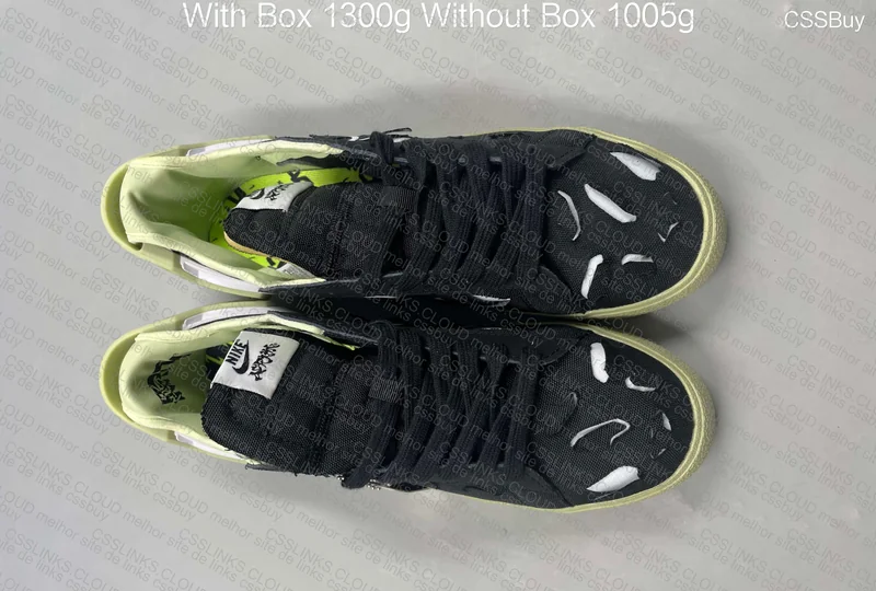 NIKE BLAZER LOW / ACRONYM - Lime Green 4