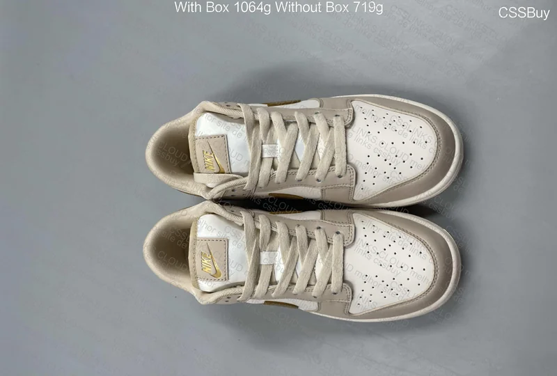 Nike Dunk Low Gold Swoosh