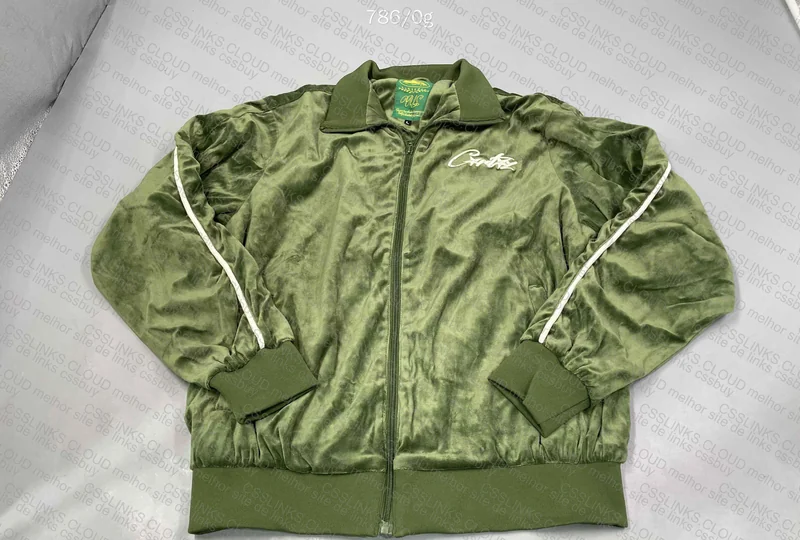 Corteiz Green Velvet Set