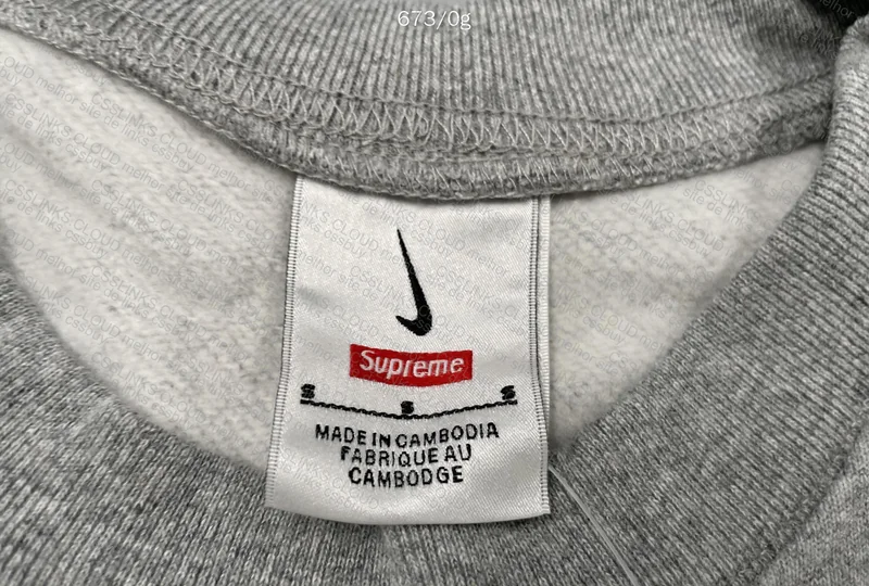 Supreme X Nike Crewneck Sweatshirt Set (Top) 4