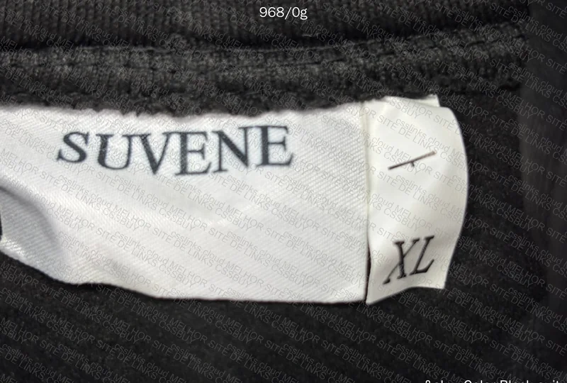 Suvene Black Sweatshirt Set