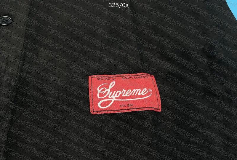 Supreme Ultrasuede Mesh Baseball Jersey Set 5
