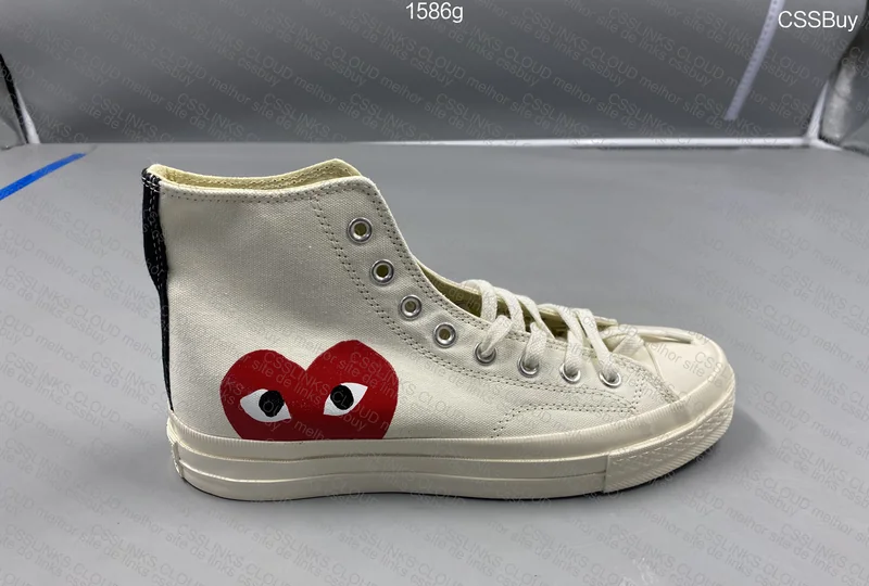 CONVERSE X CDG 70 HIGH WHITE 4