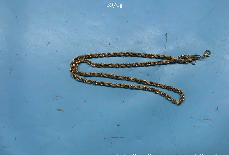 Braided/Baiana Stainless Steel Chain - Gold Color