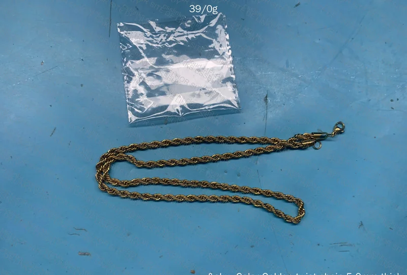 Braided/Baiana Stainless Steel Chain - Gold Color 2