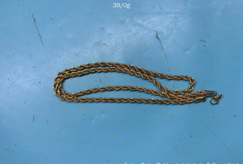 Braided/Baiana Stainless Steel Chain - Gold Color 3