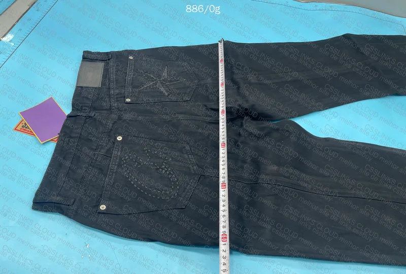Corteiz all black jeans 5