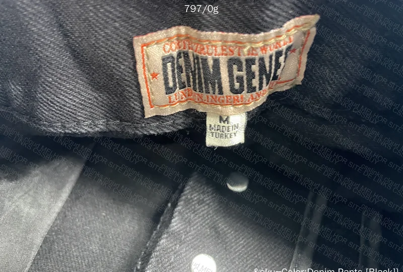 Corteiz C-Star Stitch-Down Jeans 'Black' 2