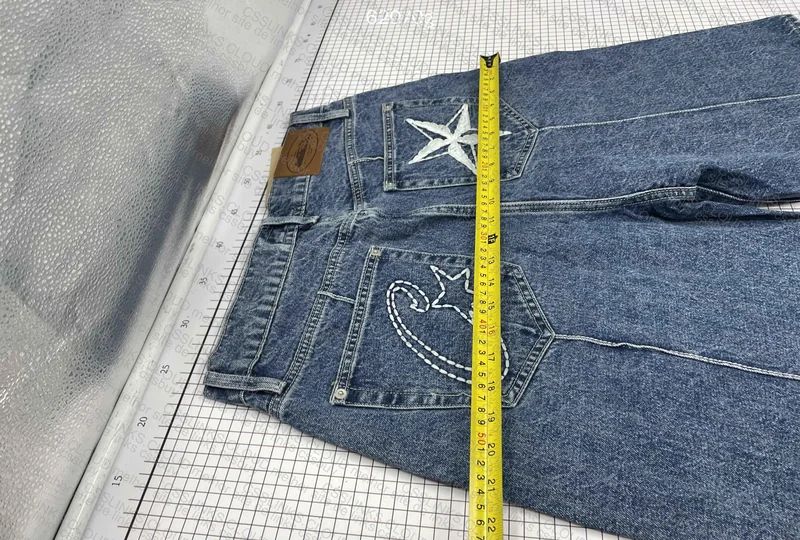 Corteiz Denim Jorts with Measurements (GOAT) 6