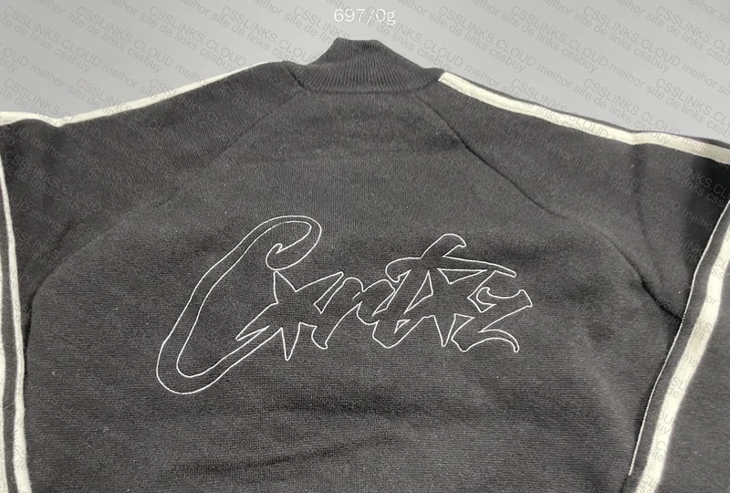 Corteiz ''Knit zip up Black ''