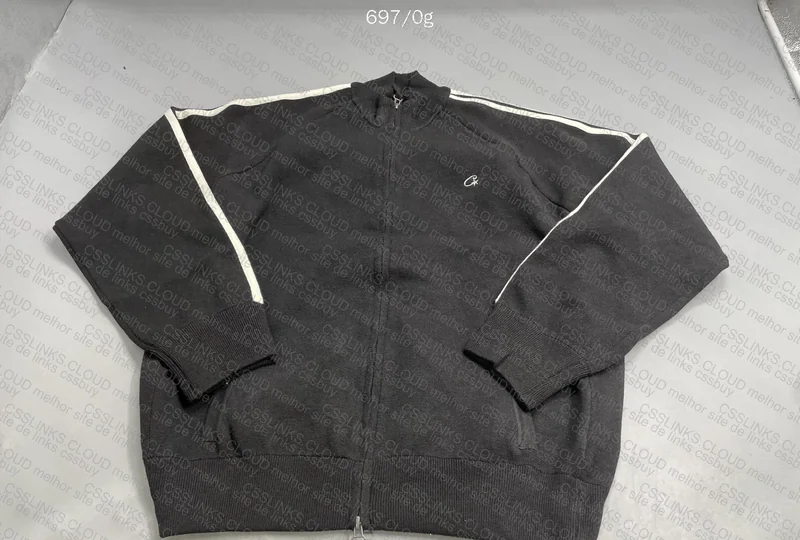 Corteiz ''Knit zip up Black '' 5