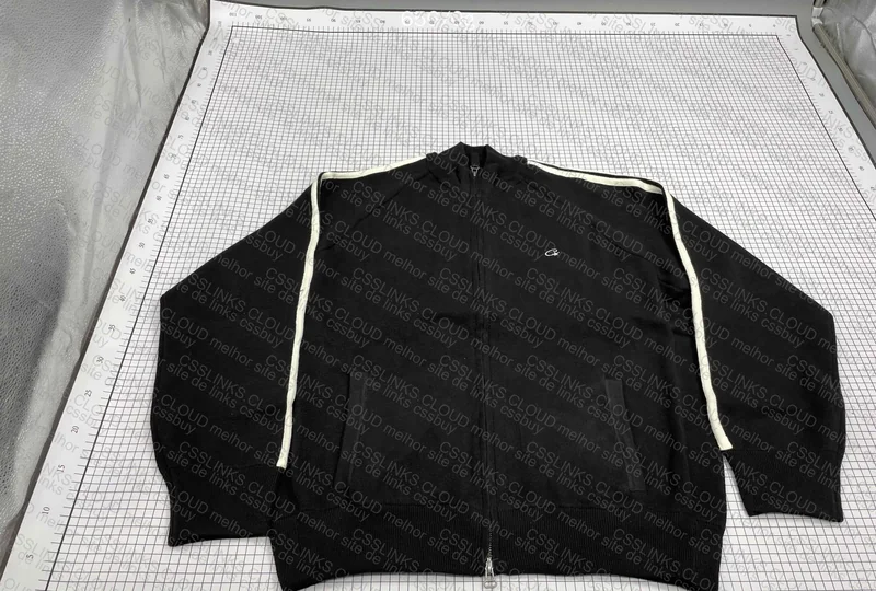 Corteiz Knit Zip Up Fleece with Measurements (GOAT)