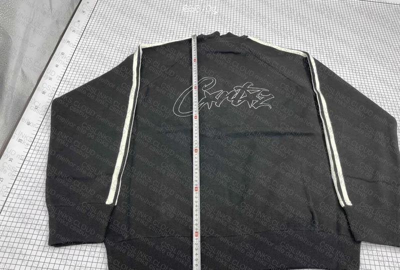 Corteiz Knit Zip Up Fleece with Measurements (GOAT) 7