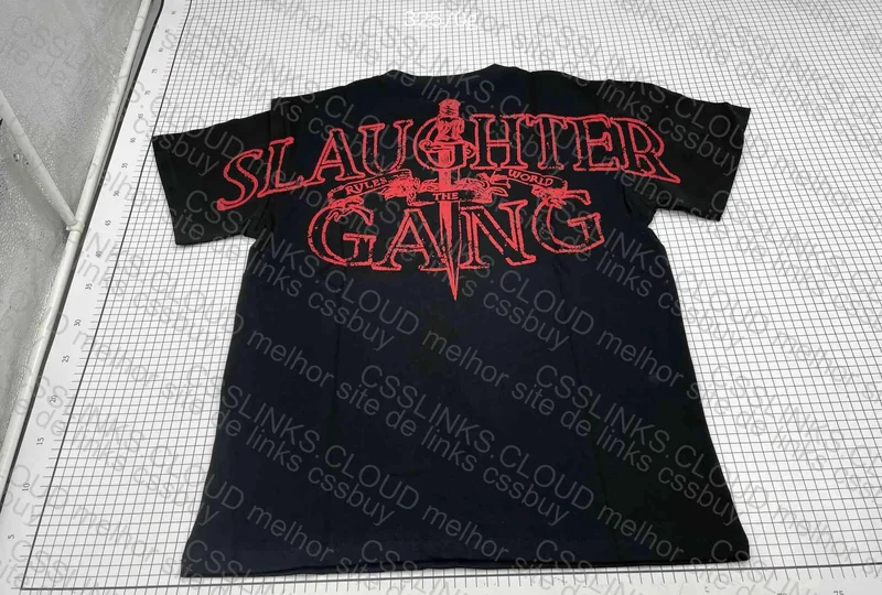 Corteiz Slaughter Gang Tee with Measurements (GOAT) 2