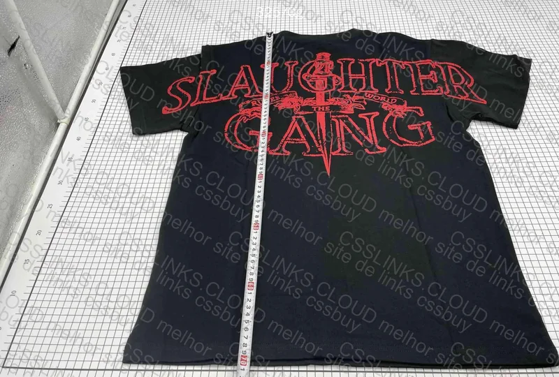 Corteiz Slaughter Gang Tee with Measurements (GOAT) 3