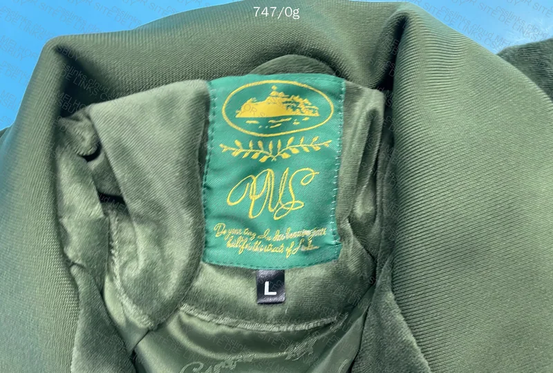 Corteiz Velour Jacket Green
