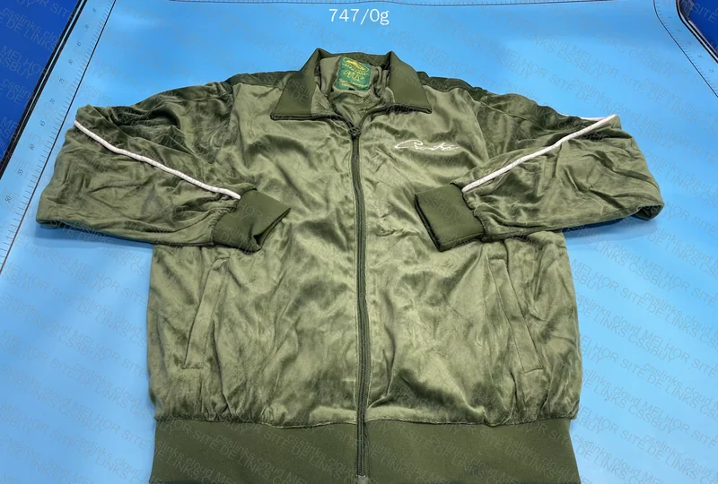 Corteiz Velour Jacket Green 2