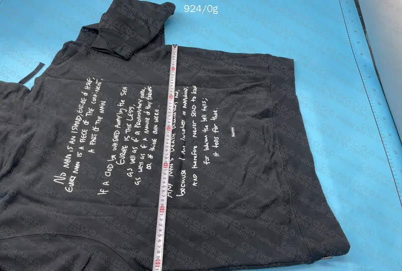Corteiz x Supreme Rules The World Black - with Measurements 6