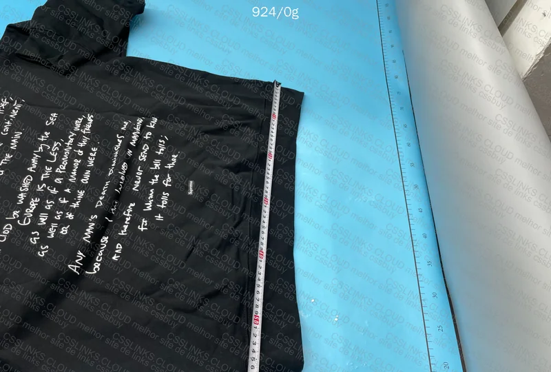 Corteiz x Supreme Rules The World Black - with Measurements 7