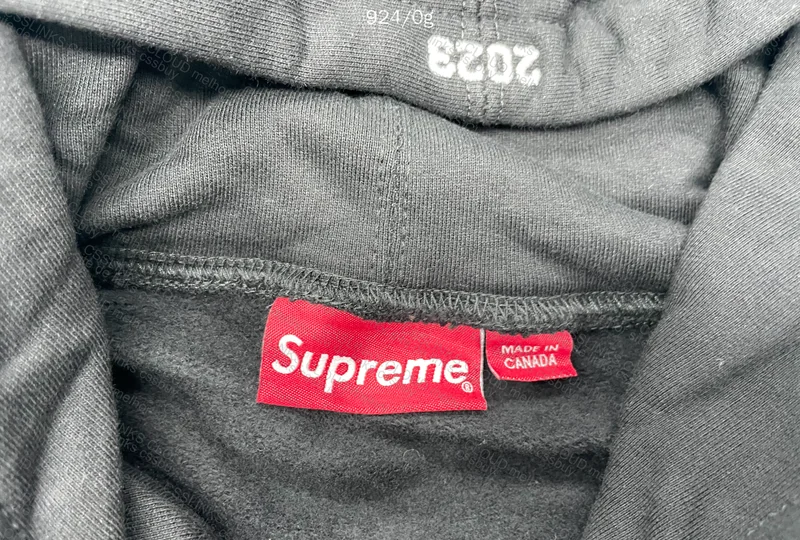 Corteiz x Supreme Rules The World Black - with Measurements 9