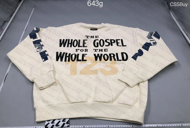 RRR123 x FOG Cream Crewneck 4