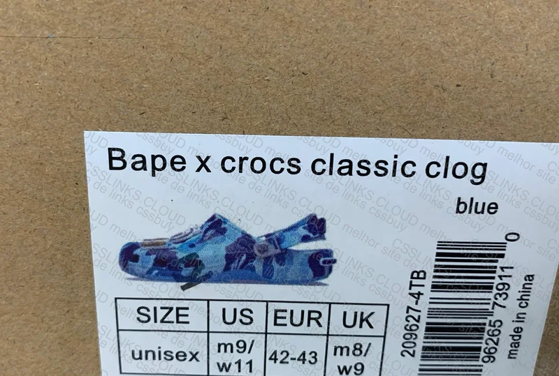 crocs bape azul 6