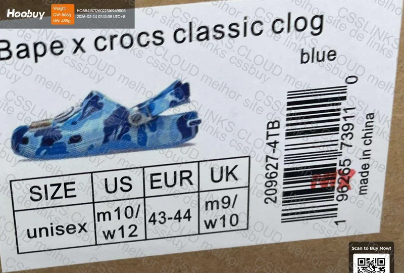 Crocs da Bape