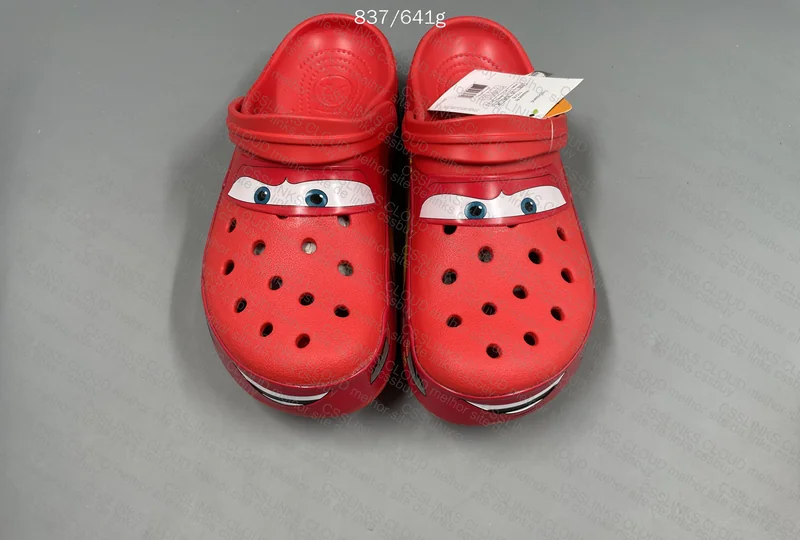 McQueen Crocs (with measurements)