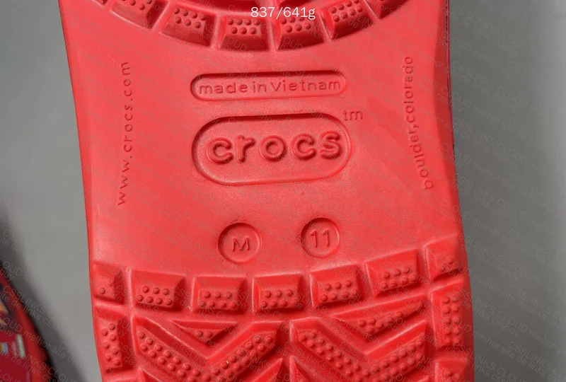 McQueen Crocs (with measurements) 6