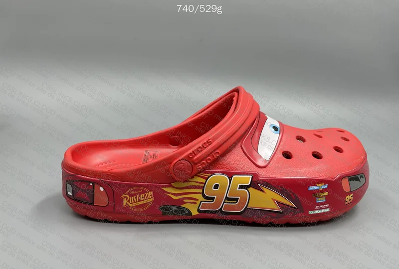 McQueen Crocs Price: 45 + 5 Y Size: M9/W11 Weight: 740/529g Batch: --- 4