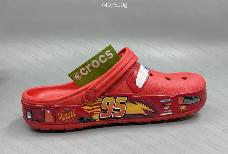 McQueen Crocs Price: 45 + 5 Y Size: M9/W11 Weight: 740/529g Batch: --- 8