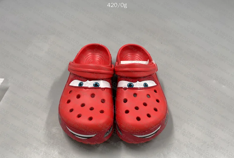 Crocs Lightning McQueen (Is it crooked or am I tripping?) 3