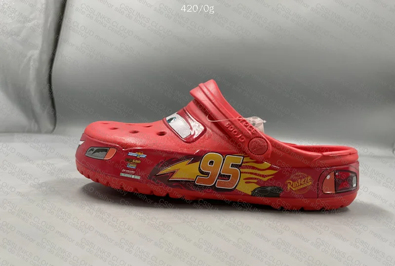 Crocs Lightning McQueen (Is it crooked or am I tripping?) 9