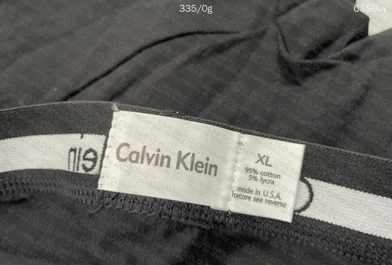 Calvin Klein XL Boxers with Measurements