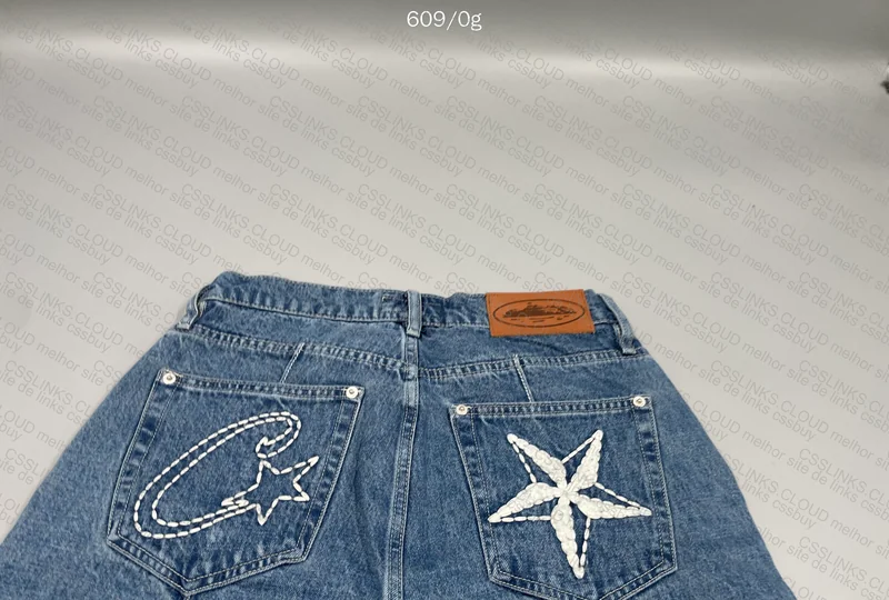Denim shorts jeans corteiz 2
